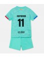 Otroški Nogometna dresi replika Barcelona Raphinha Belloli #11 Tretji 2023-24 Kratek rokav (+ hlače)